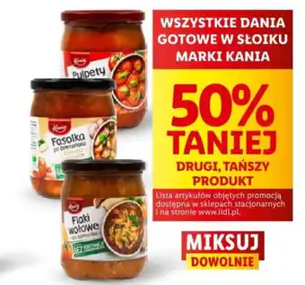 Lidl WSZYSTKIE DANIA GOTOWE W SŁOIKU MARKI KANIA oferta