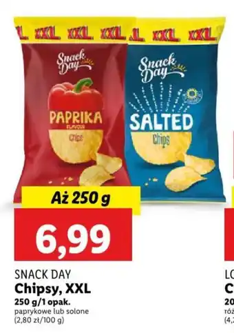 Lidl SNACK DAY Chipsy 250 g oferta