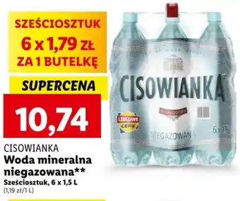 Lidl CISOWIANKA Woda mineralna niegazowana 6x1,5l oferta