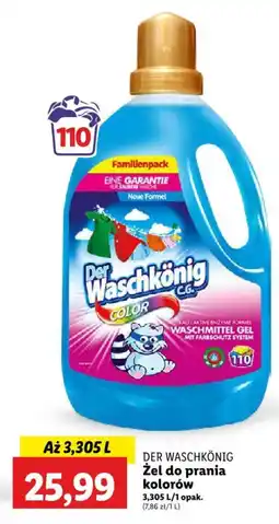 Lidl DER WASCHKÖNIG Żel do prania kolorów 3,305 L oferta