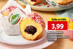 Lidl Muffin Łowicz z nadzieniem z czarnej porzeczki 105g oferta