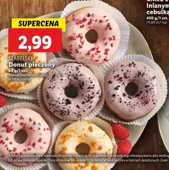 Lidl SZABELSKI Donut pieczony 60g oferta