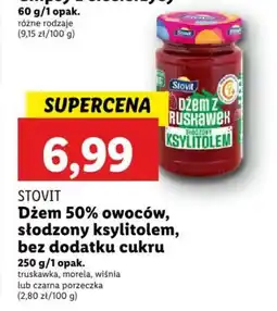 Lidl STOVIT Dżem 50% owoców, słodzony ksylitolem, bez dodatku cukru 250g oferta