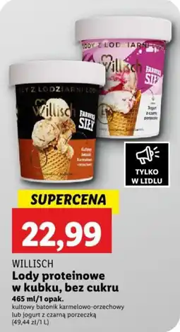 Lidl WILLISCH Lody proteinowe w kubku, bez cukru 465 ml oferta