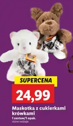 Lidl Maskotka z cukierkami krówkami oferta