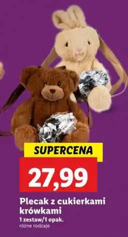 Lidl Plecak z cukierkami krówkami oferta