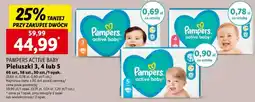 Lidl PAMPERS ACTIVE BABY Pieluszki 3, 4 lub 5 66 szt., 58 szt., 50 szt. oferta