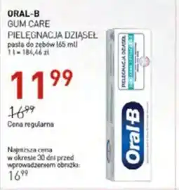 Jawa Drogerie ORAL-B GUM CARE PIELĘGNACJA DZIĄSEŁ pasta do zębów (65 ml) oferta