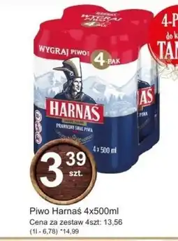 Hitpol Harnaś Piwo jasne pełne 4 x 500 ml oferta