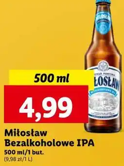 Lidl Piwo Miłosław IPA 0.0% oferta