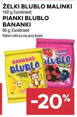 Stokrotka ŻELKI BLUBLO MALINKI, 160 g / PIANKI BLUBLO BANANKI, 80 g oferta