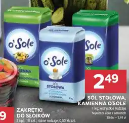 Stokrotka SÓL STOŁOWA, KAMIENNA O'SOLE, 1 kg oferta