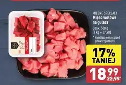 ALDI Gulasz wołowy Mięsne specjały zawsze świeże (aldi) oferta