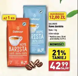 ALDI Kawa Dallmayr home barista caffe crema dolce oferta