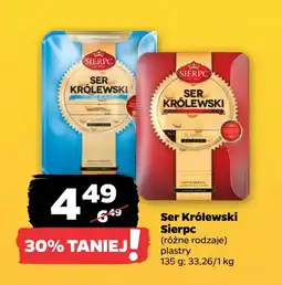 Netto Ser królewski light plastry Sierpc oferta