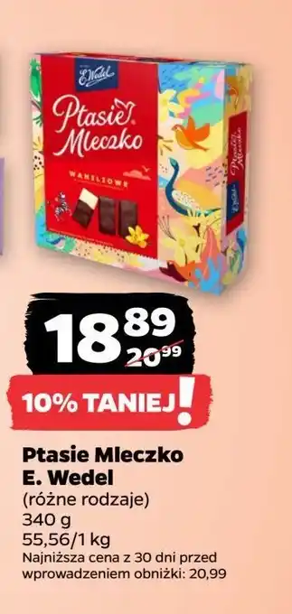 Netto Czekoladki waniliowe E. wedel ptasie mleczko oferta