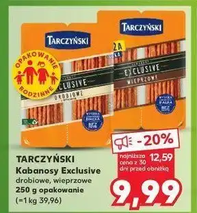 Kaufland Kabanosy drobiowe Tarczyński kabanos exclusive oferta