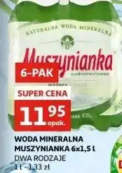 Auchan Woda niegazowana Muszynianka oferta