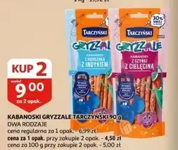 Auchan Kabanosiki z indykiem Tarczyński Gryzzale oferta