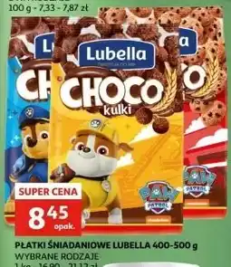 Auchan Płatki choco muszelki Lubella Mlekołaki oferta