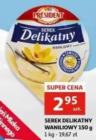 Auchan Serek delikatny waniliowy President oferta