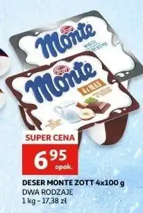 Auchan Deser mleczno-czekoladowy z orzechami Zott Monte Max oferta