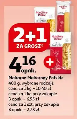 Auchan Makaron spaghetti Makarony polskie oferta
