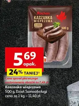 Auchan Kaszanka wieprzowa Auchan oferta