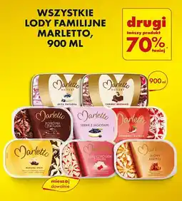 Biedronka Wszystkie lody familijne Marletto oferta