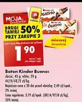 Biedronka Baton Kinder Bueno White oferta