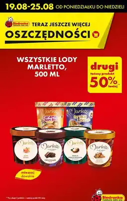 Biedronka Lody cookie Marletto oferta