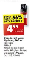 Biedronka Dezodorant Lucca Cipriano Red Chrome oferta