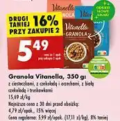 Biedronka Granola z kawałkami czekolady i orzechami Vitanella oferta