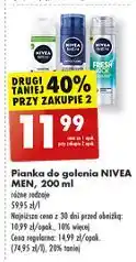 Biedronka Pianka do golenia Nivea Men Fresh Kick oferta