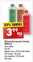 Biedronka Żel pod prysznic zielony Linda oferta