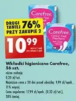 Biedronka Wkładki cotton feel Carefree oferta