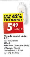 Biedronka Płyn do kąpieli bawełna Linda oferta