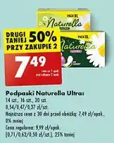 Biedronka Podpaski higieniczne normal 2-pak Naturella Ultra oferta