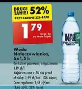 Biedronka Woda delikatnie gazowana Nałęczowianka oferta