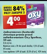Biedronka Chusteczki jednorazowe chroniące przed zafarbowaniem Oxy Spotless oferta