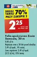 Biedronka Folia spożywcza 30 m Zosia Samosia oferta