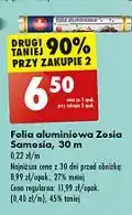 Biedronka Folia aluminiowa 30 m z tłoczeniem Zosia Samosia oferta