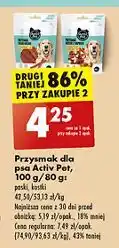 Biedronka Paski mięsne z kurczakiem Activ Pet oferta