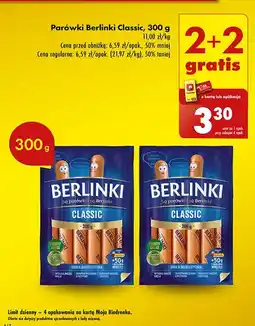 Biedronka Parówki classic Morliny Berlinki oferta
