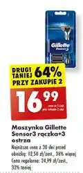 Biedronka Maszynka do golenia + 3 wkłady Gillette Sensor oferta