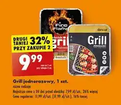 Biedronka Grill jednorazowy piknikowy Dancoal oferta