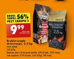 Biedronka Brykiet wegla drzewnego Dancoal oferta