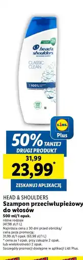 Lidl Szampon do włosów classic clean Head&Shoulders oferta