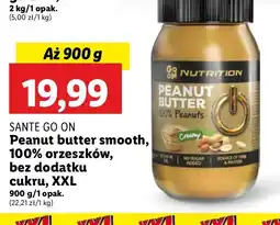 Lidl Masło orzechowe crunchy Sante Go On! Nutrition oferta