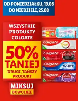 Lidl Pasta do zębów purple reveal Colgate Max White oferta